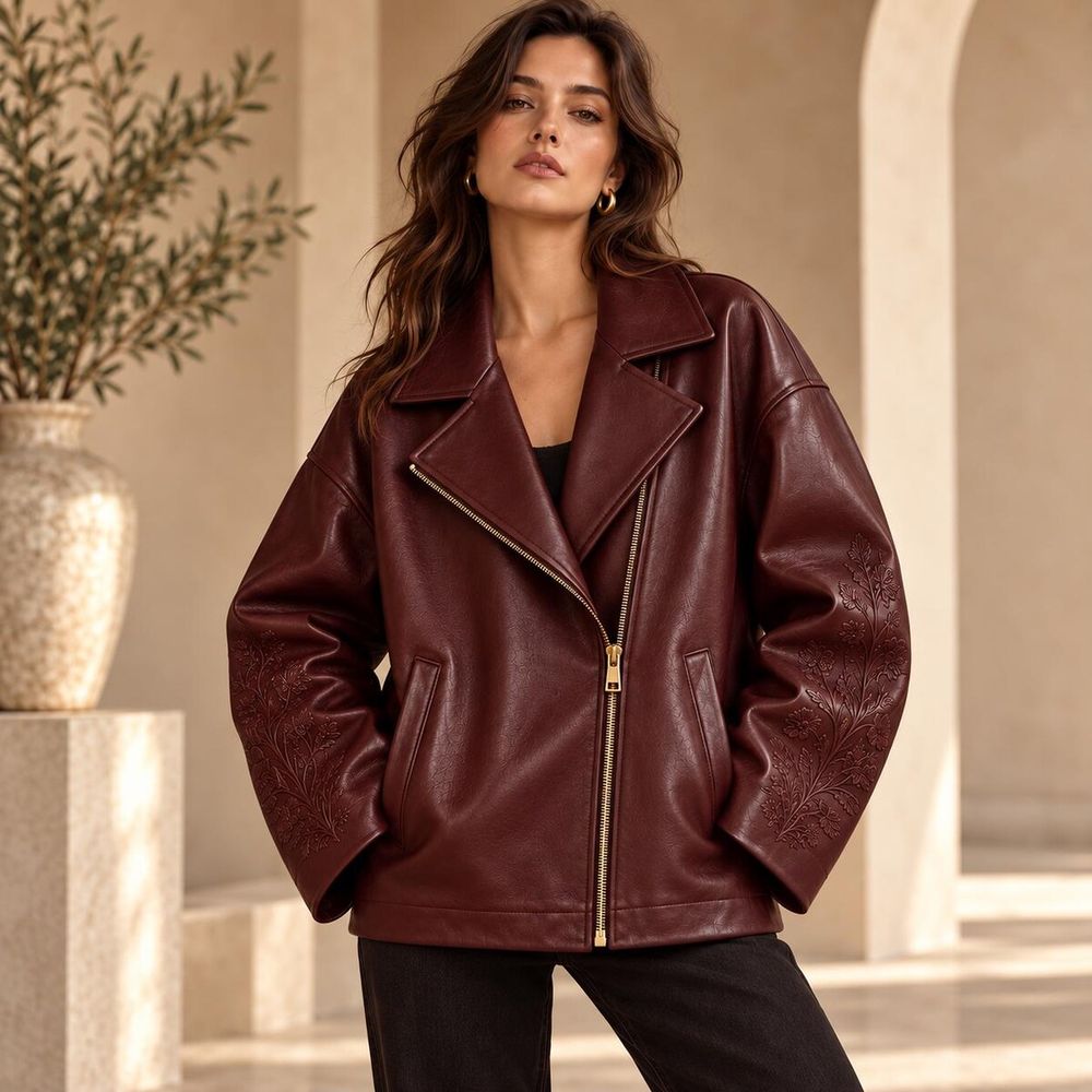 Women's Oversized Moto Jacket – PDF sewing pattern